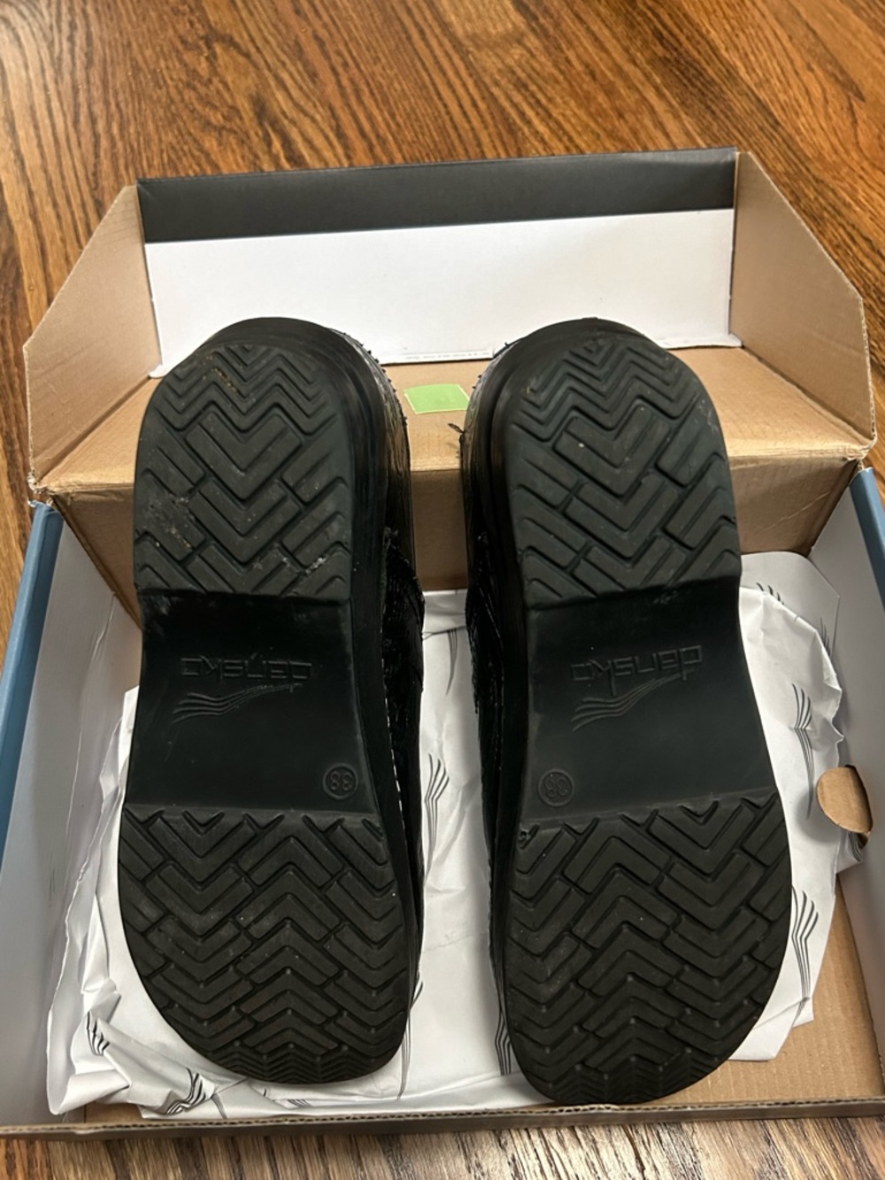 Dansko black Professional Tooled Leather Clogs - Picture 9 of 9